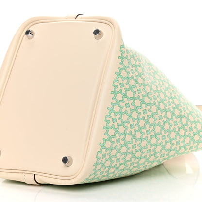 Hermes Swift Lucky Daisy Picotin Lock 18 PM Nata Vert 10 of 11