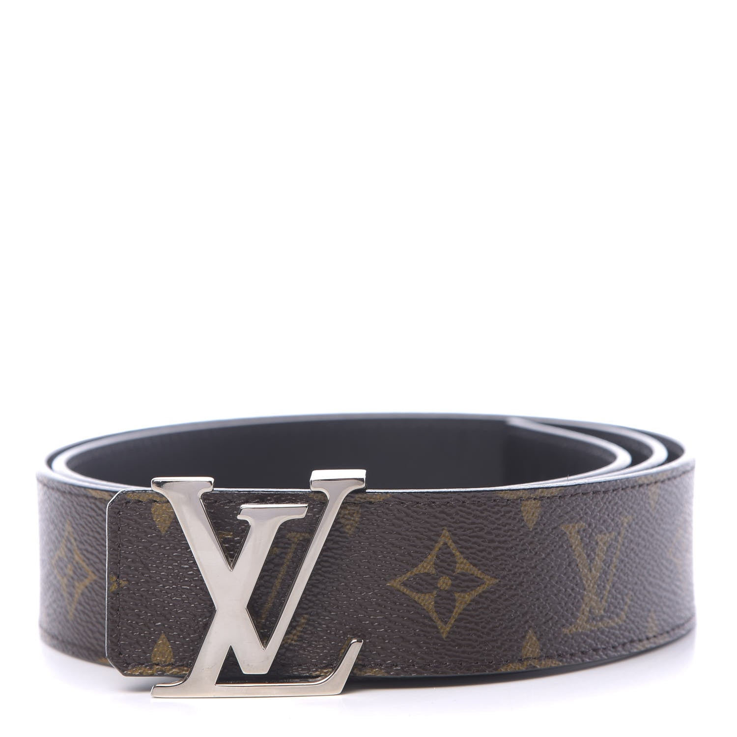 Louis Vuitton Monogram Calfskin 40mm LV Initiales Reversible Belt 100 40 Black 1 of 5