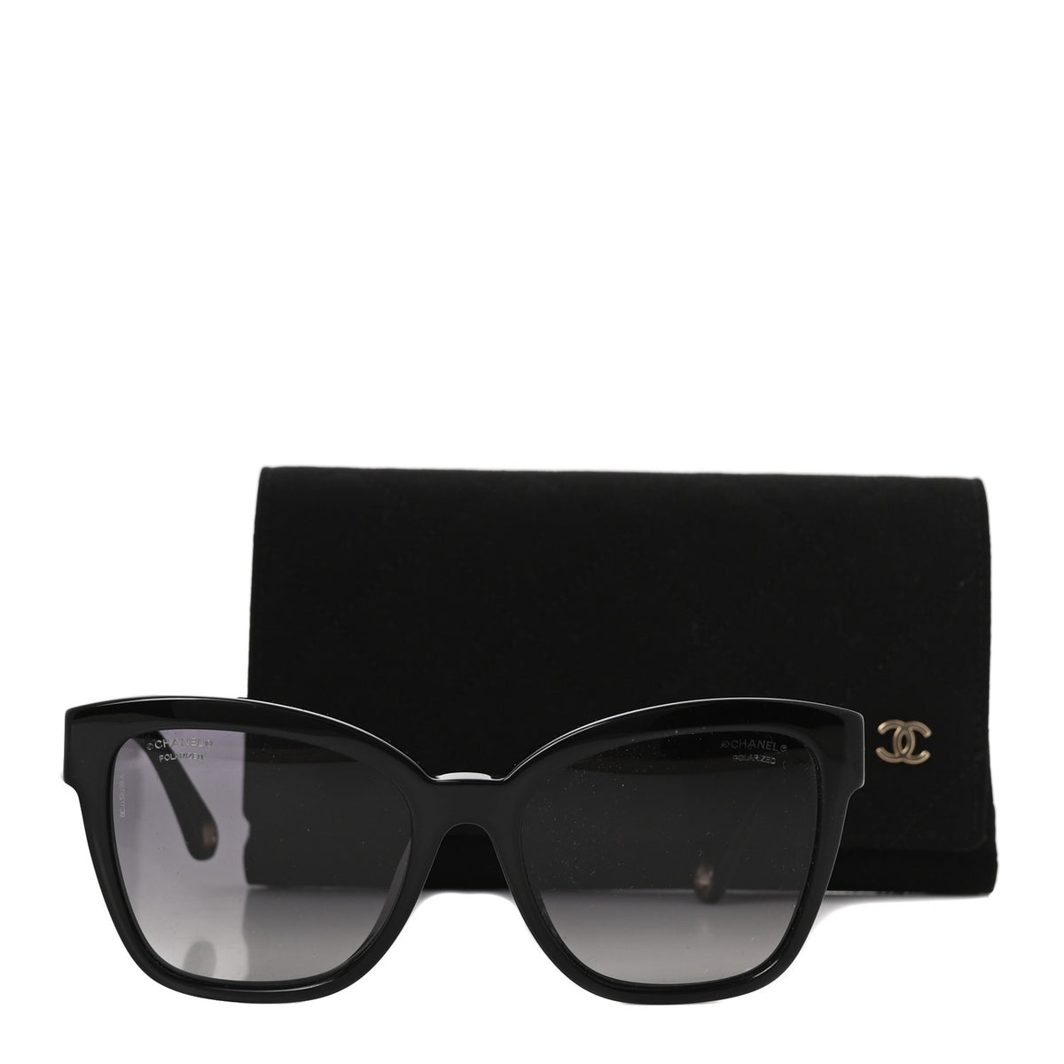 Chanel Acetate Chain Square Sunglasses 5487-A Black 7 of 8