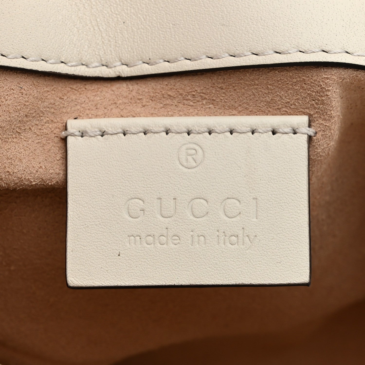 Gucci Calfskin Matelasse Super Mini GG Marmont Shoulder Bag White 6 of 10