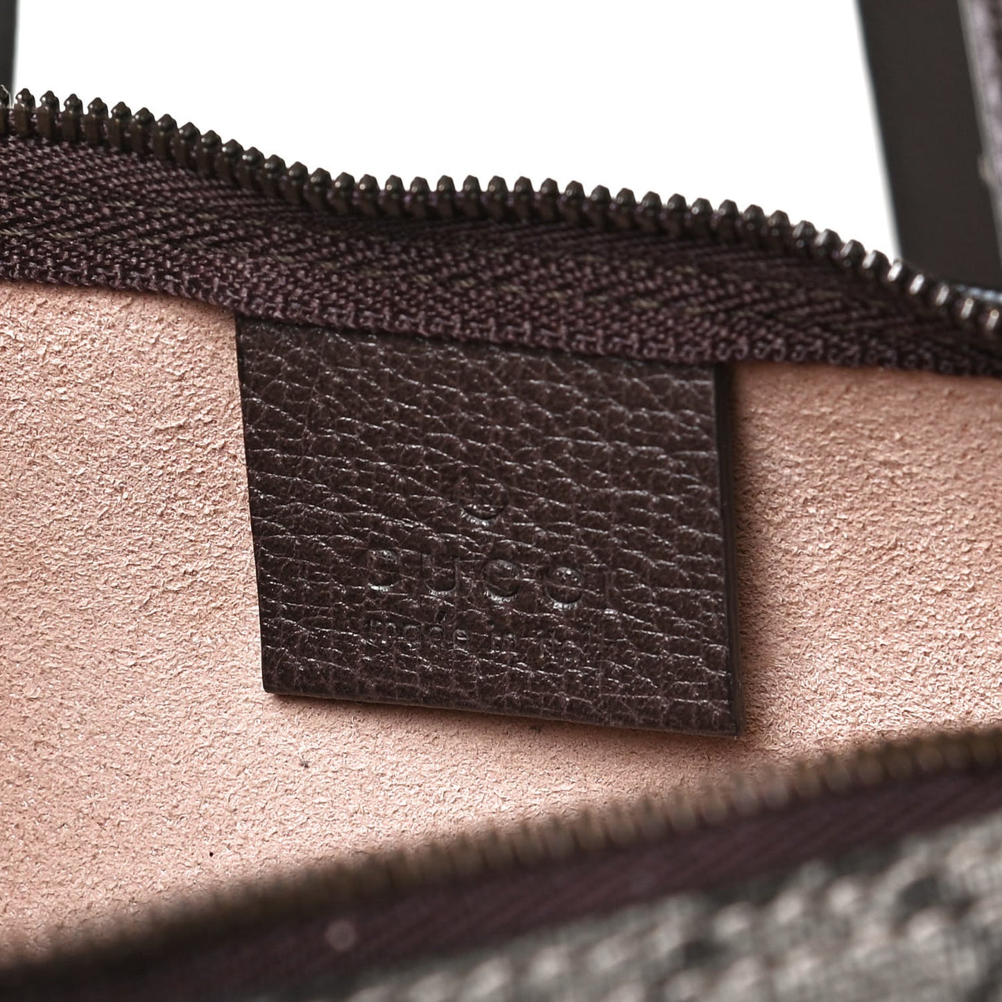 GG Supreme Monogram Web Large Ophidia Vertical Shopping Tote Brown