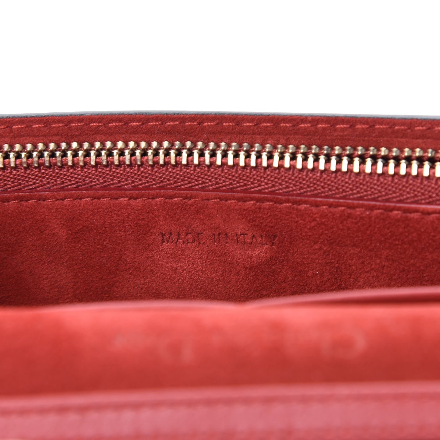 Calfskin Embossed Stars Wallet on Chain Rouge Gold