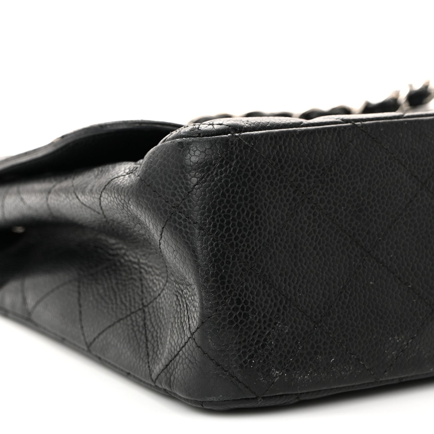Caviar Quilted Jumbo Single Flap Black