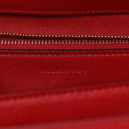 Celine Box Calfskin Medium Classic Box Flap Bag Red 7 of 10