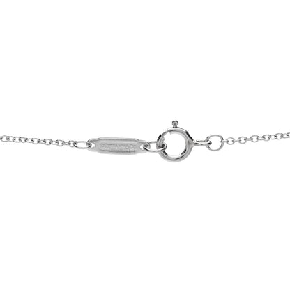 Tiffany Platinum Diamond Floret Key Pendant Necklace 4 of 5