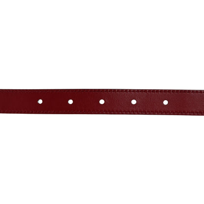 Gucci Plutone Calfskin Double G Reversible 20mm Belt 95 38 Black Red 6 of 11