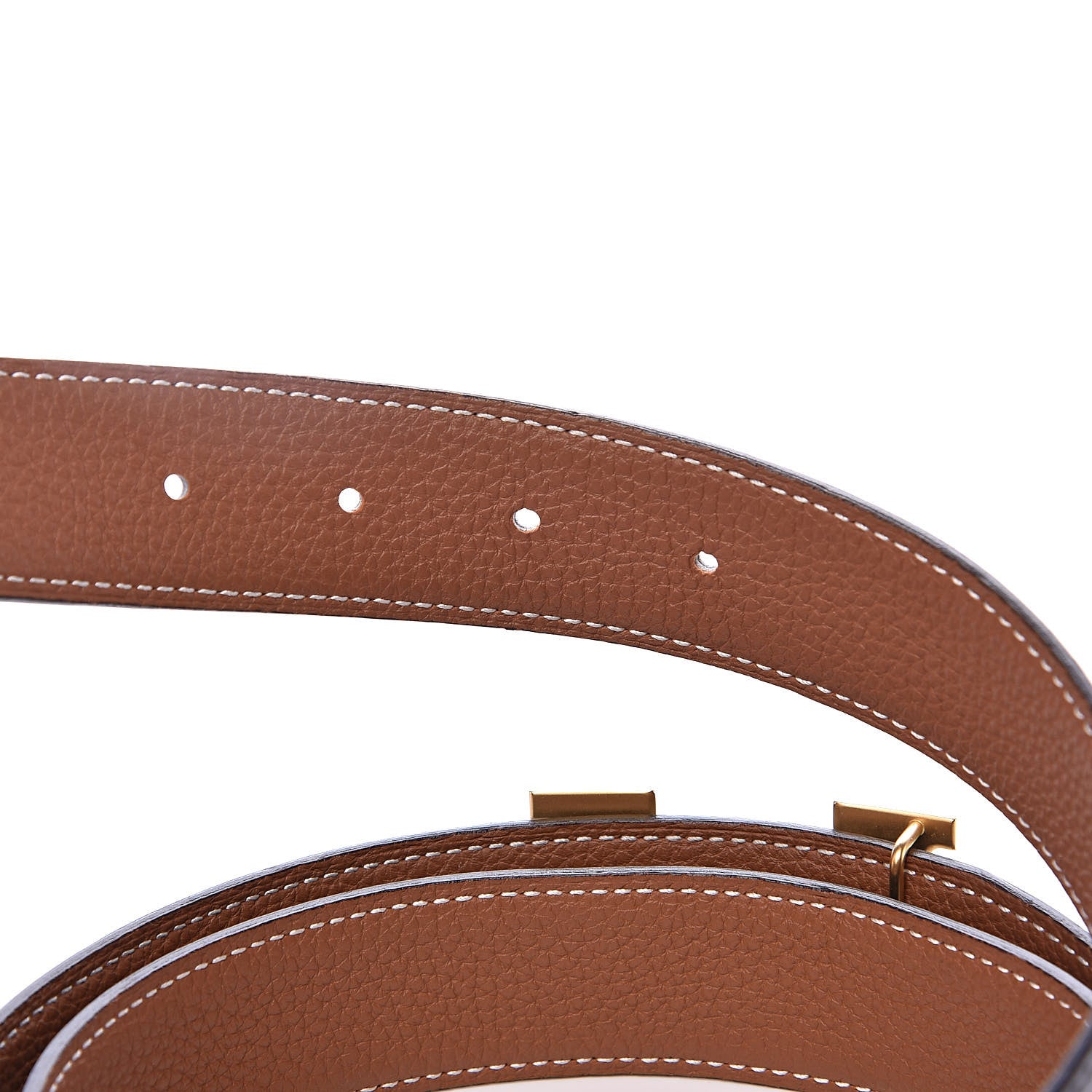 Hermes Box Togo 32mm H Belt 90 Black Gold 5 of 6