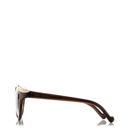 Louis Vuitton Ivy Cat Sunglasses Z0748E Brown 4 of 8