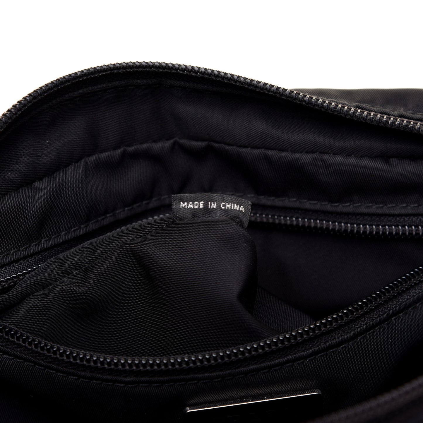 Tessuto Nylon Saffiano Belt Bag Nero Black