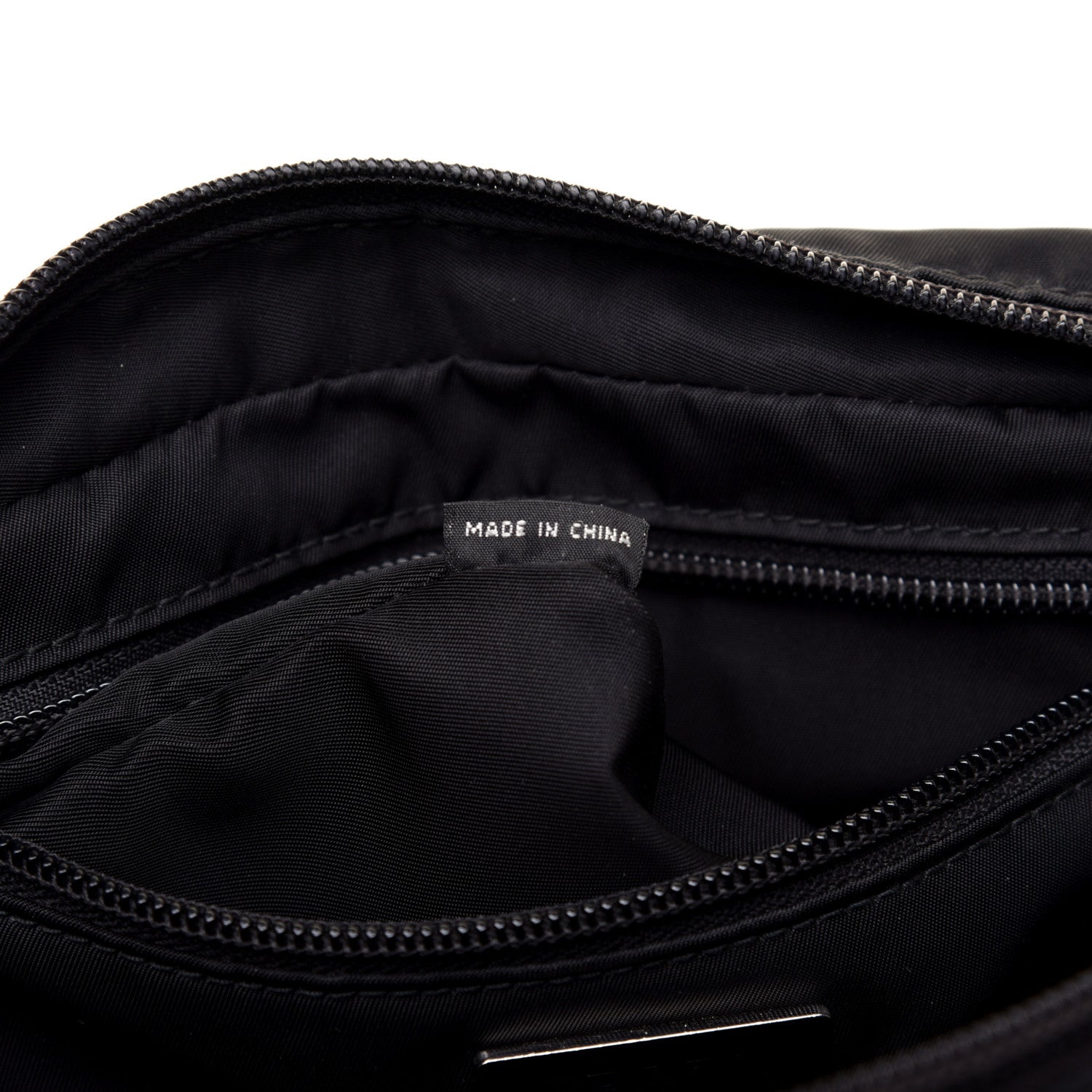 Prada Tessuto Nylon Saffiano Belt Bag Nero Black 9 of 10