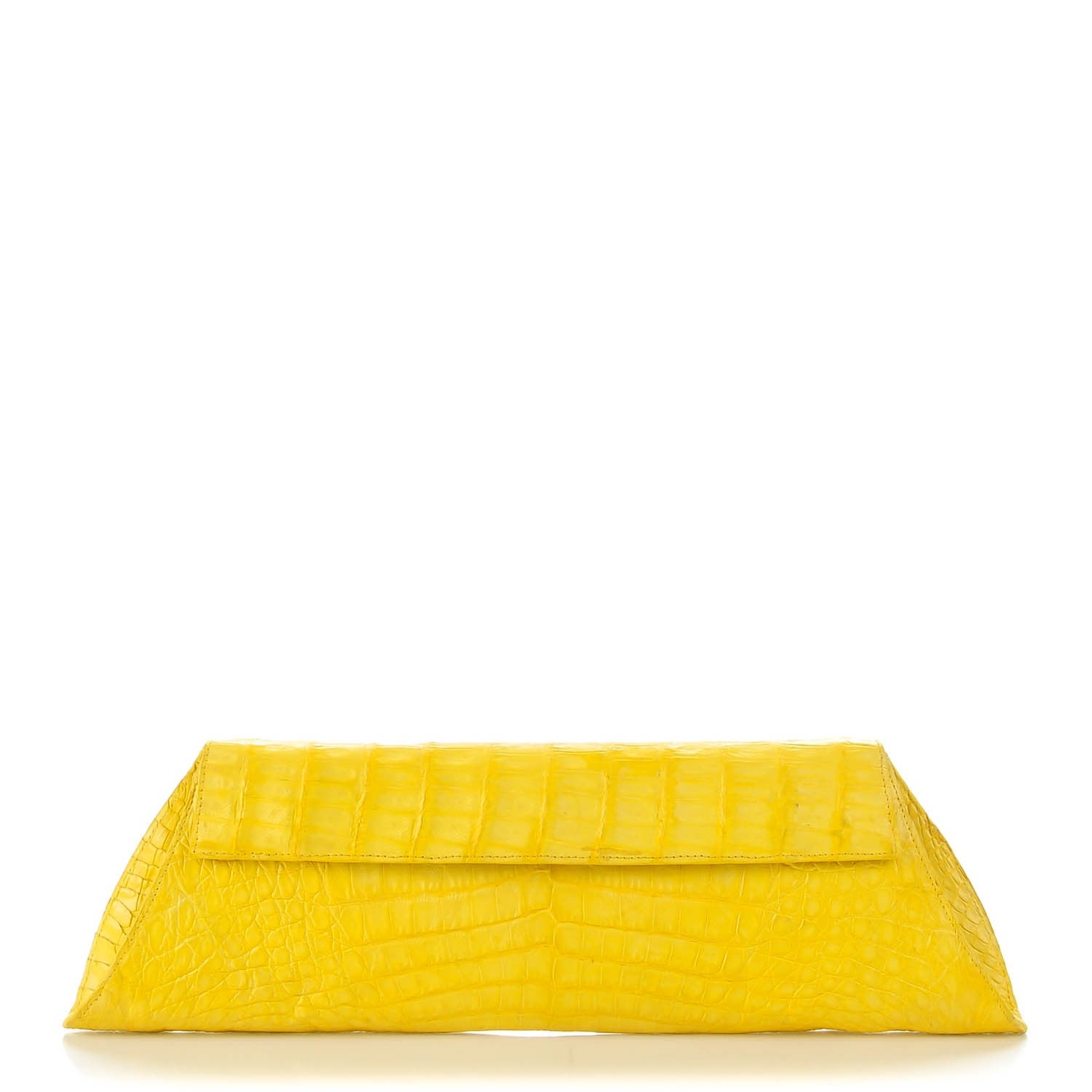 Nancy Gonzalez Crocodile Long Clutch Yellow 1 of 8