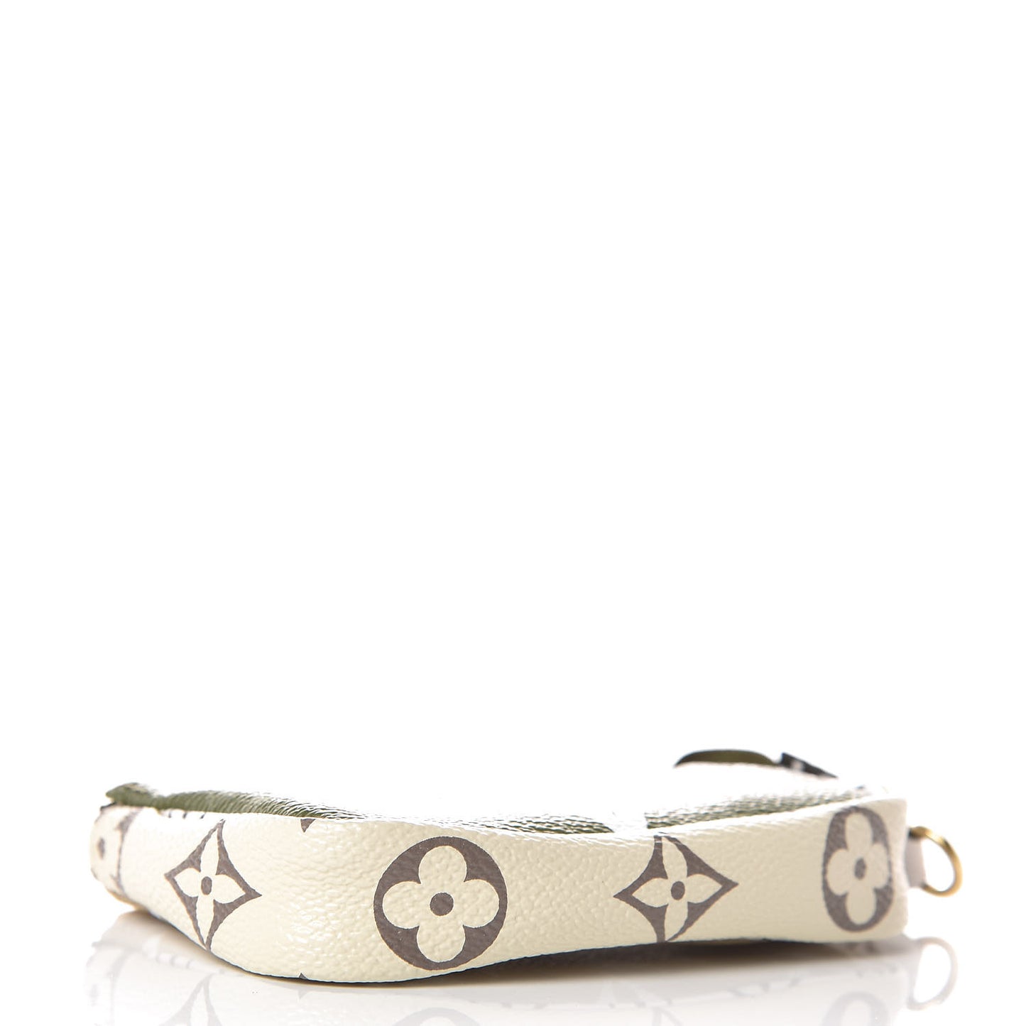 Monogram Giant Micro Pochette Accessories Kaki White