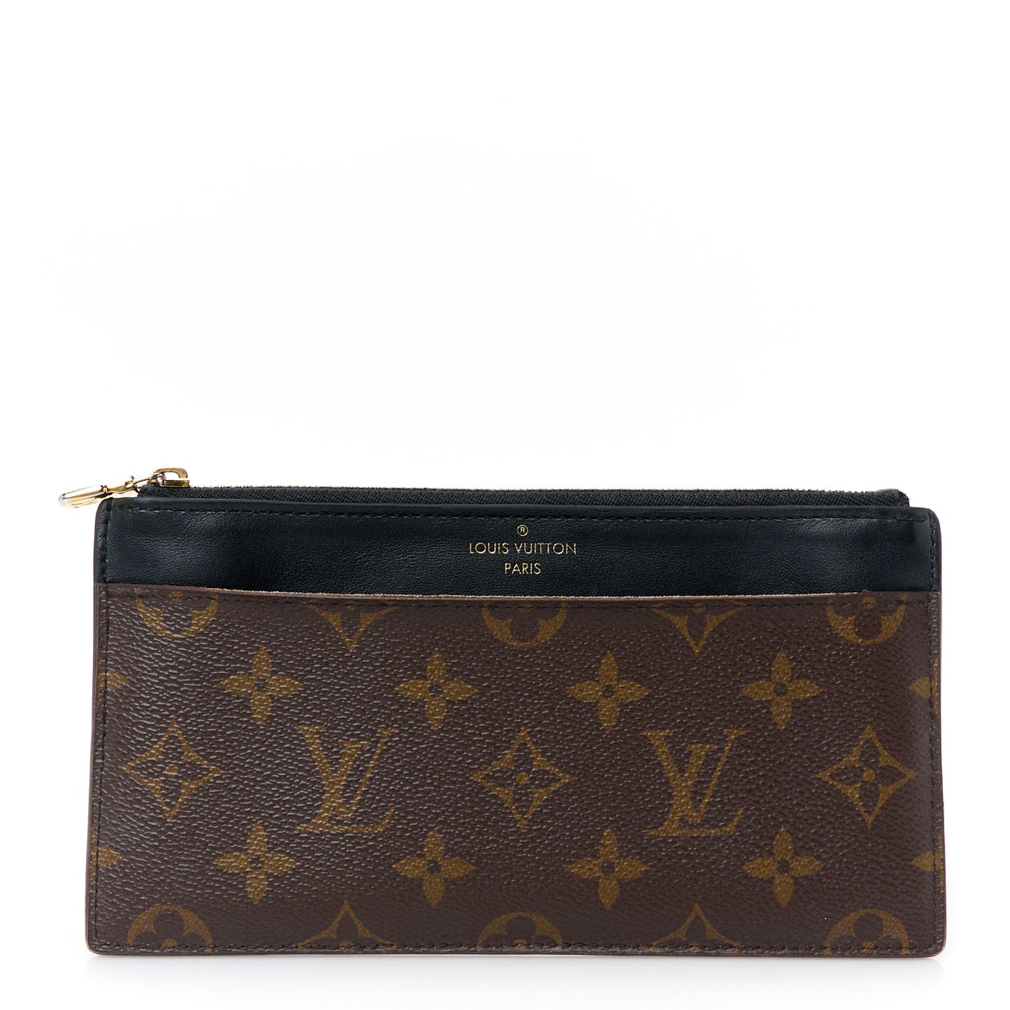 Monogram Slim Purse Black