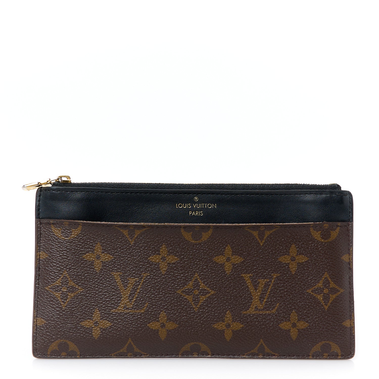 Louis Vuitton Monogram Slim Purse Black 1 of 10