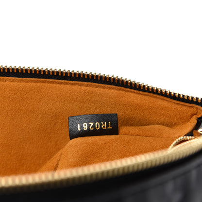 Louis Vuitton Lambskin Embossed Monogram Coussin MM Black 10 of 11
