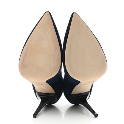 Jimmy Choo Suede Alia 115 Pumps 37 Navy 5 of 7