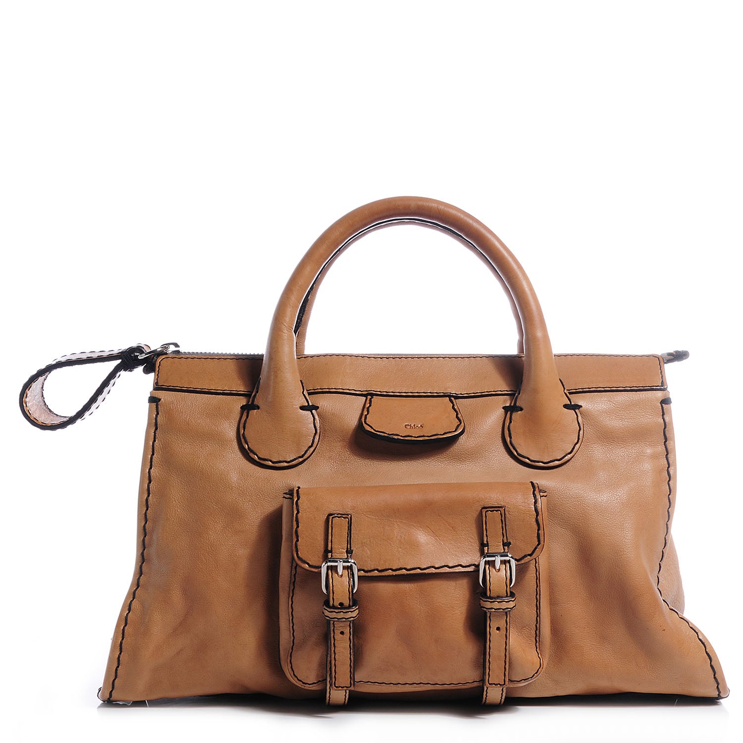 Chloe Leather Edith Satchel Muscade 1 of 8