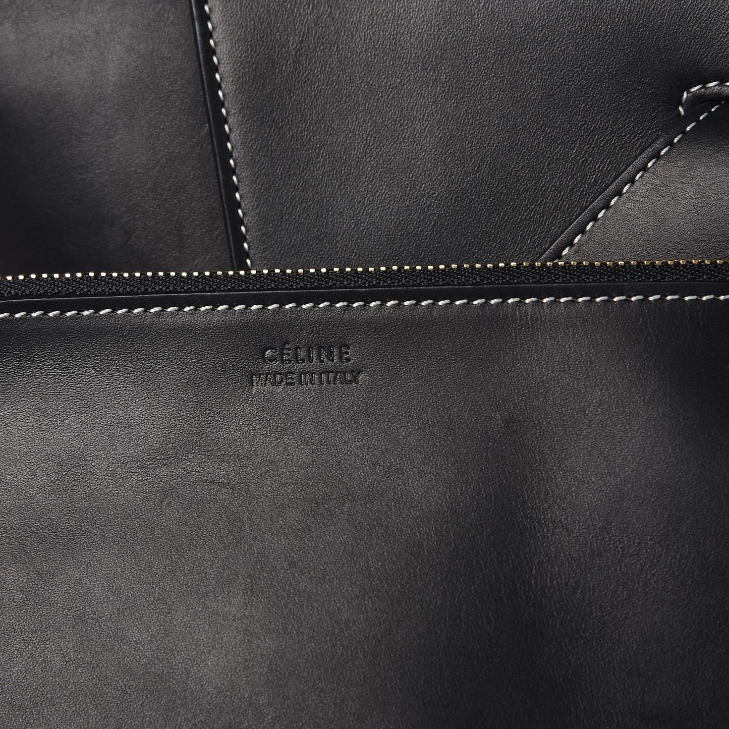 Natural Calfskin Large Holdall Shoulder Bag Black