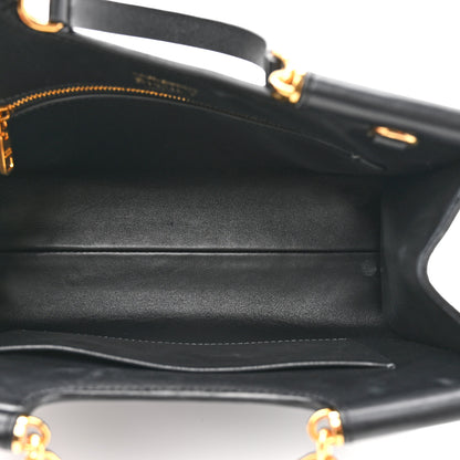 Dolce & Gabbana Calfskin Small Sicily Shopper Bag Black 5 of 14