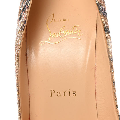 Christian Louboutin Glitter Sirene So Kate 120 Pumps 37.5 Gold 7 of 17