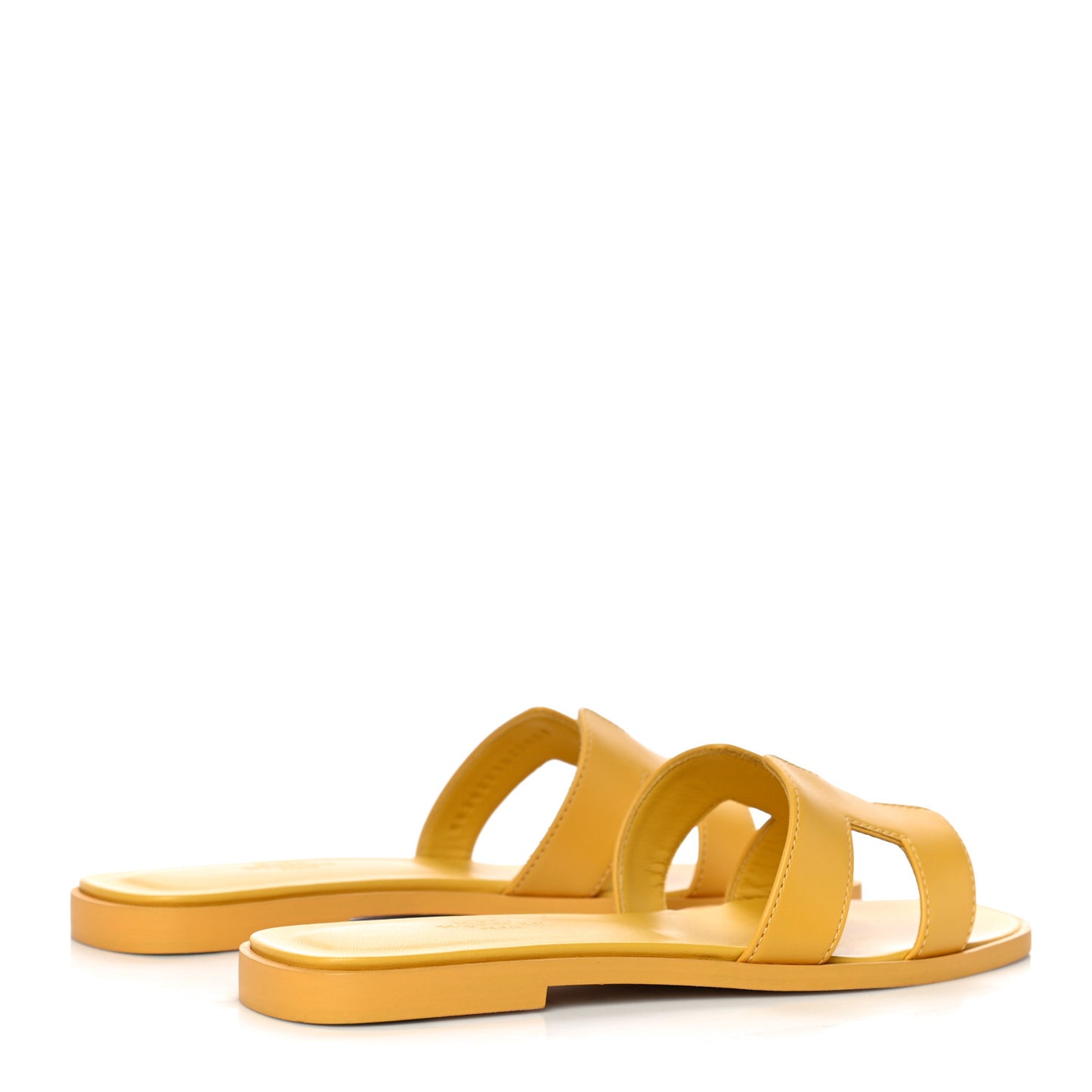 Calfskin Oran Sandals 36.5 Jaune Citron