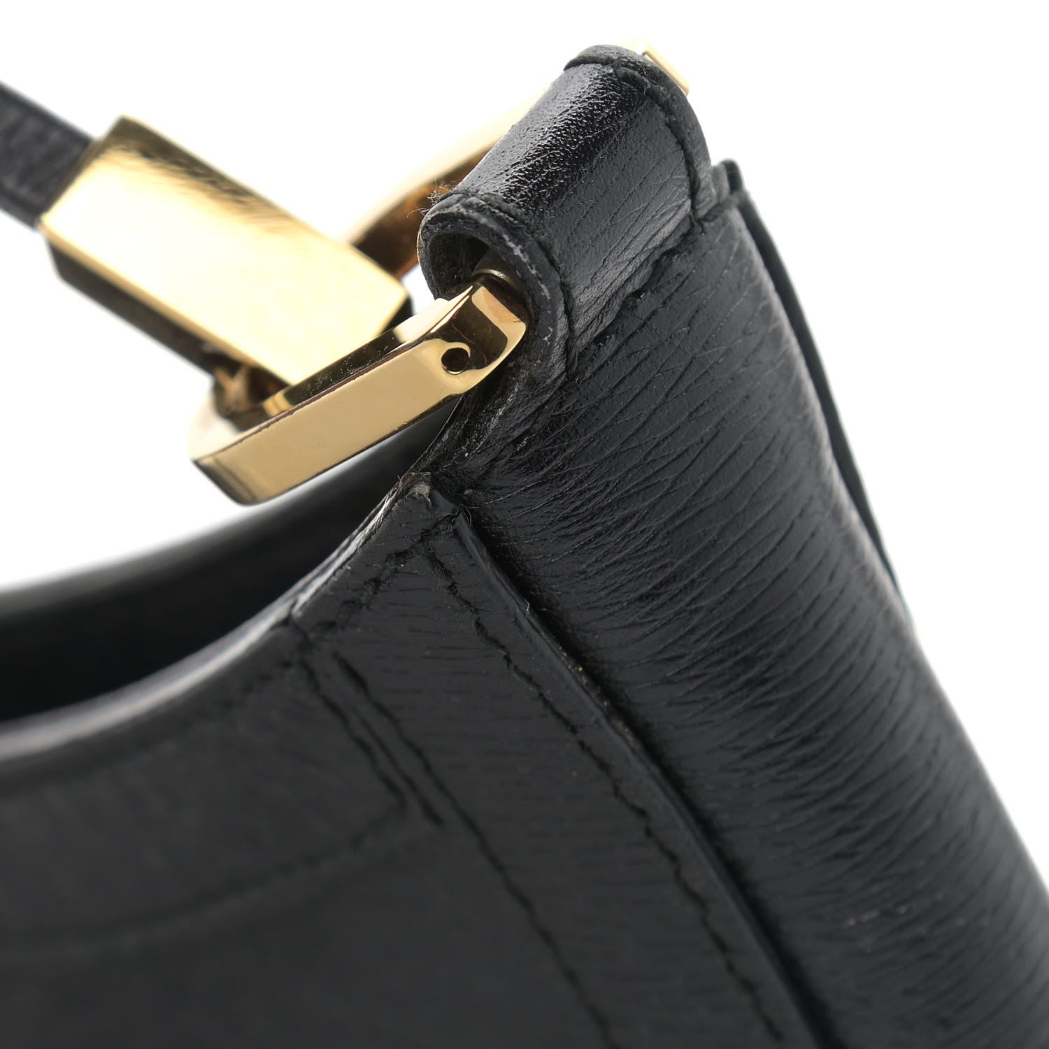 Gucci Calfskin G Buckle Shoulder Bag Black 14 of 22