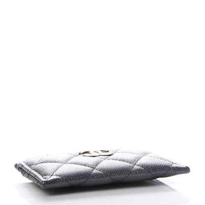 Chanel Iridescent Caviar Quilted Card Holder Black 4 of 9