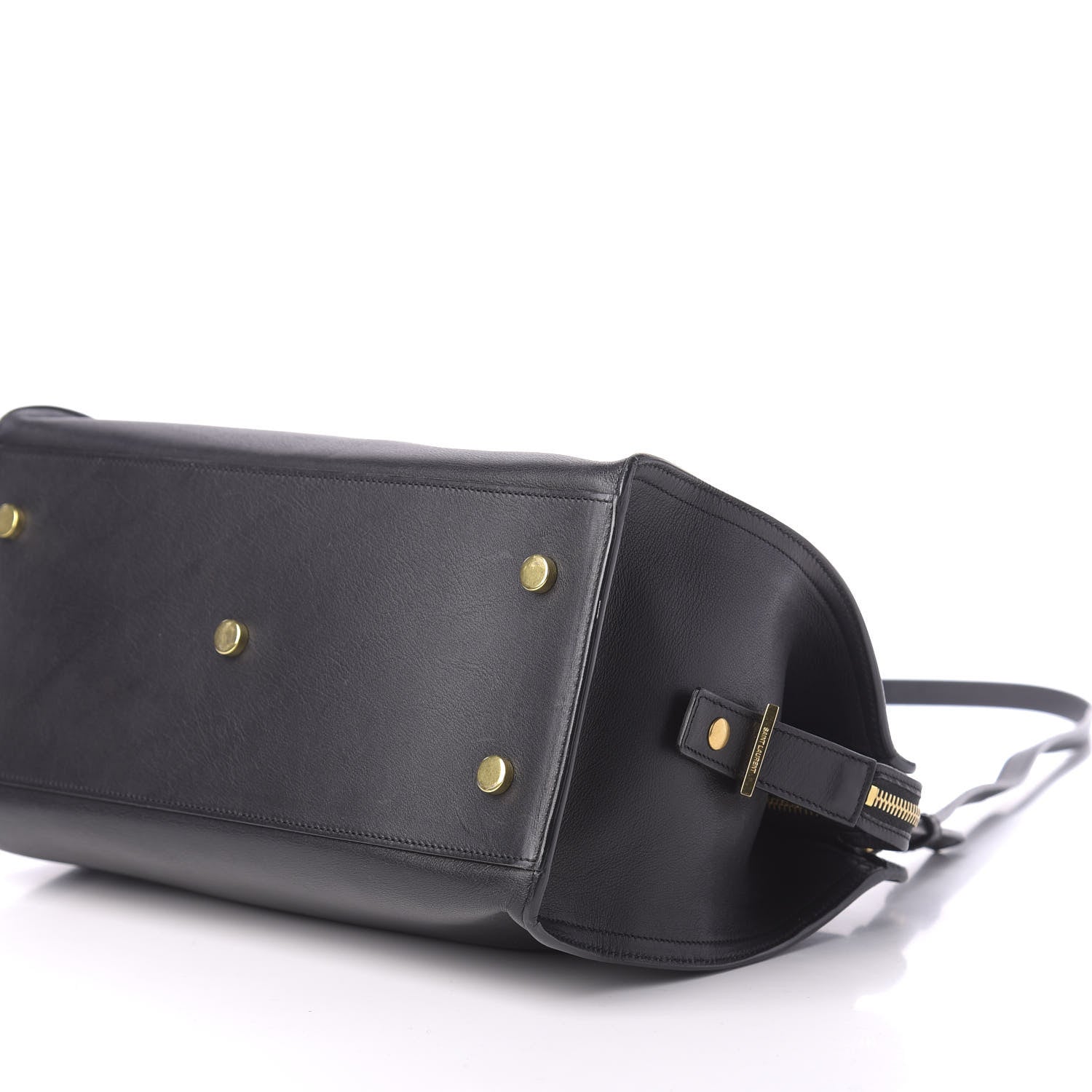 Saint Laurent Smooth Calfskin Small Monogram Cabas Black 8 of 12