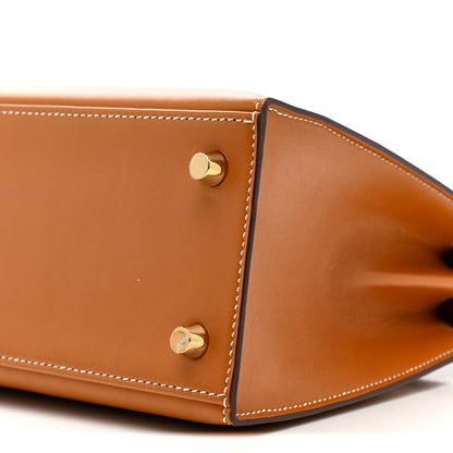 Hermes Veau Butler Kelly Sellier 25 Natural Sable 10 of 11