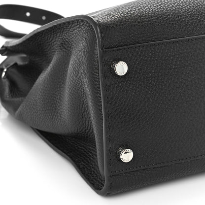 Fendi Cuoio Romano Selleria Metal Stitch Large Mens Peekaboo Iconic Essential Satchel Black 7 of 9
