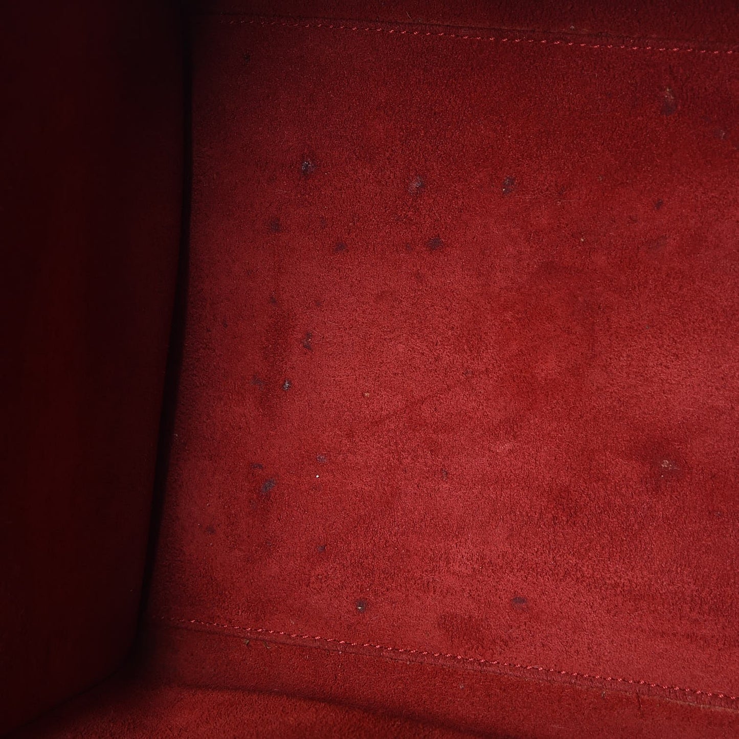 Drummed Calfskin Mini Luggage Coquelicot