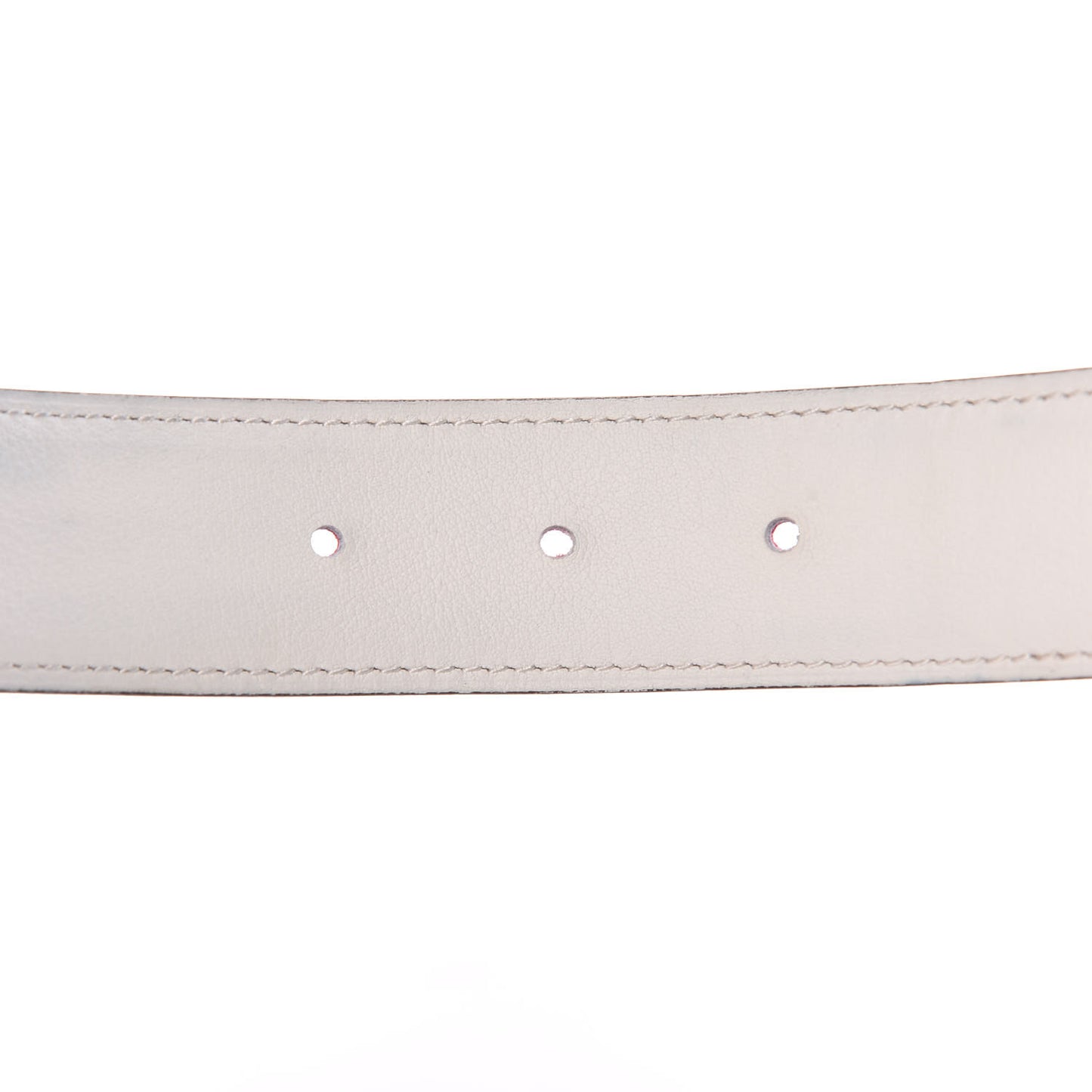 Epsom Swift 32mm Belt Strap 85 Rose Tyrien White