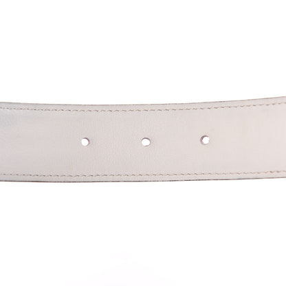 Hermes Epsom Swift 32mm Belt Strap 85 Rose Tyrien White 4 of 7