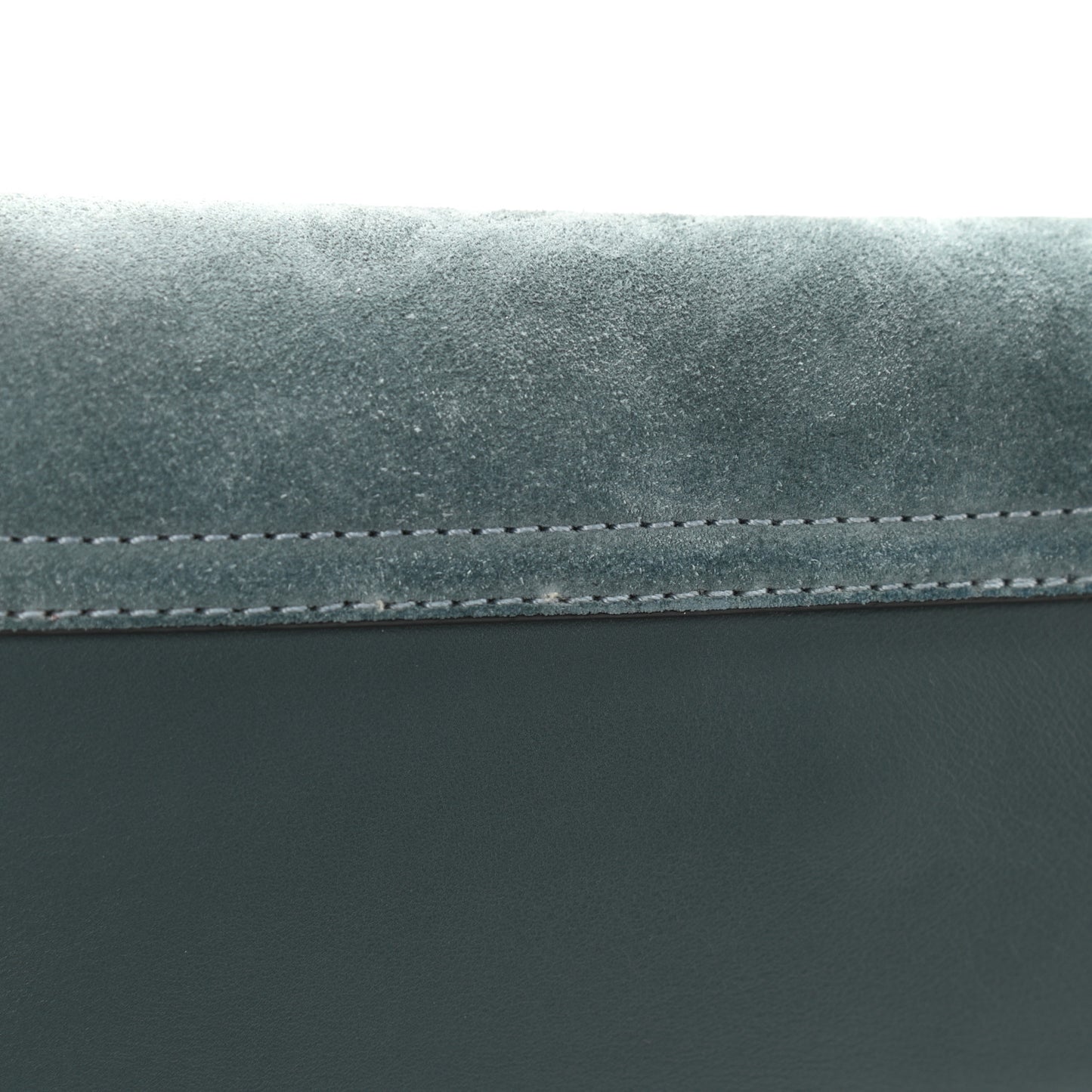 Suede Calfskin Small Faye Shoulder Bag Cloudy Blue