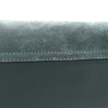 Chloe Suede Calfskin Small Faye Shoulder Bag Cloudy Blue 11 of 11