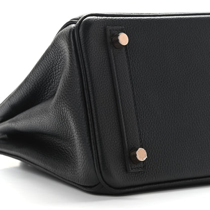 Hermes Togo Birkin 25 Black 9 of 11