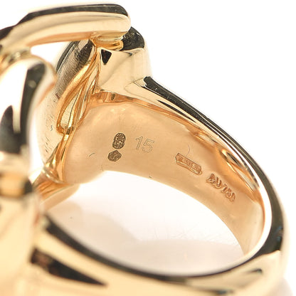 Gucci 18K Yellow Gold Double Horsebit Ring 55 7.25 4 of 6