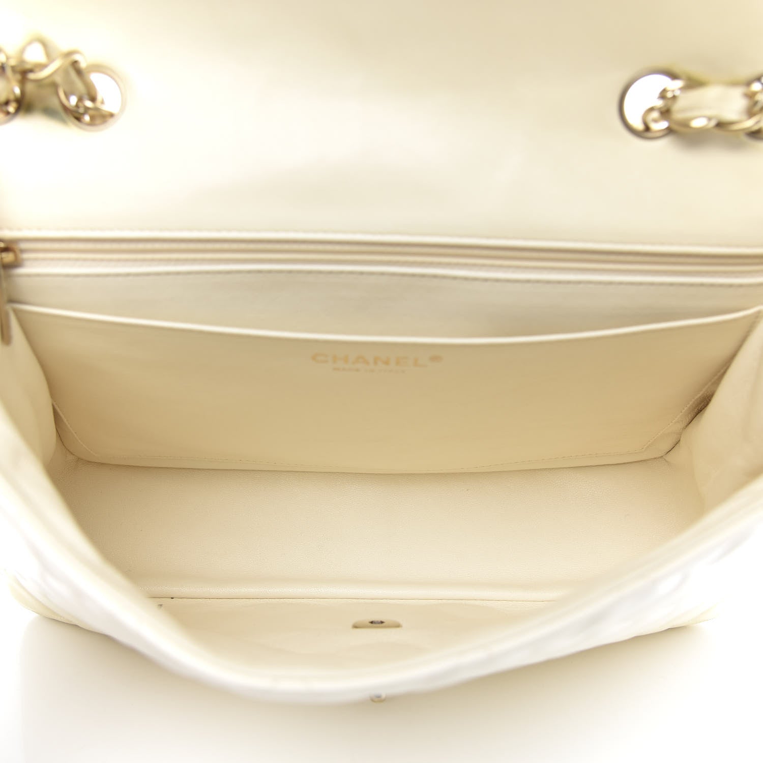 Chanel Lambskin Quilted Jumbo Single Flap Ivory 5 of 15