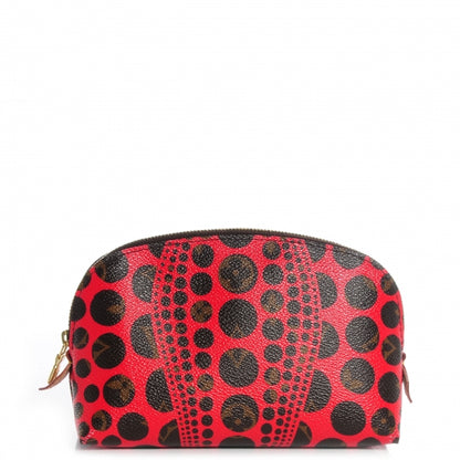Louis Vuitton Monogram Kusama Pumpkin Dots Cosmetic Pouch Red 1 of 7