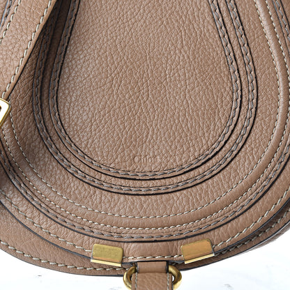Chloe Calfskin Mini Marcie Round Crossbody Bag Nut 9 of 12