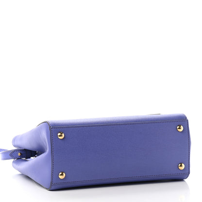 Fendi Vitello Elite Petite 2Jours Tote Viola Cassis 4 of 8