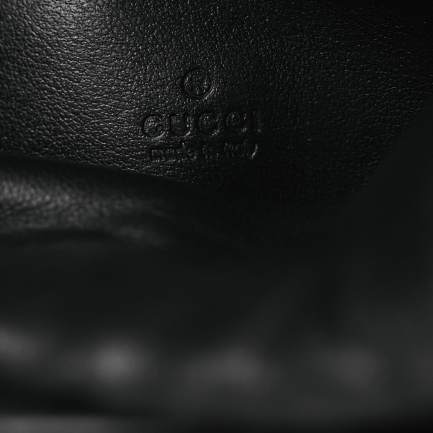 Calfskin Matelasse Front Pocket Mini GG Marmont Bucket Bag Black