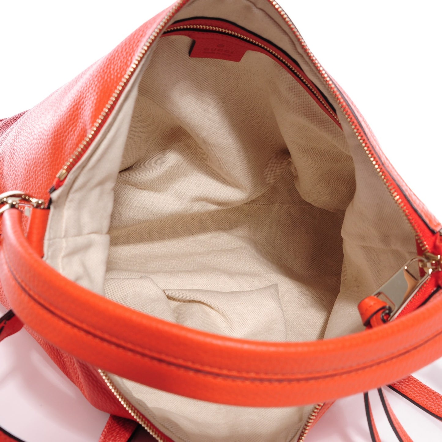 Pebbled Calfskin Small Miss GG Hobo New Dark Orange