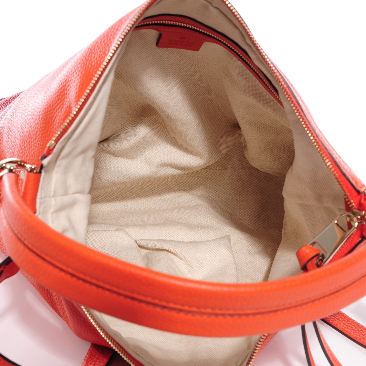Gucci Pebbled Calfskin Small Miss GG Hobo New Dark Orange 7 of 7