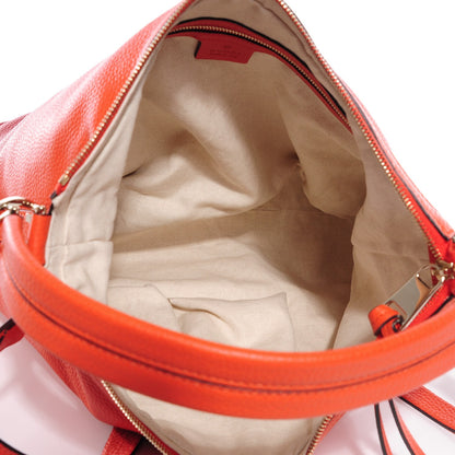 Gucci Pebbled Calfskin Small Miss GG Hobo New Dark Orange 7 of 7