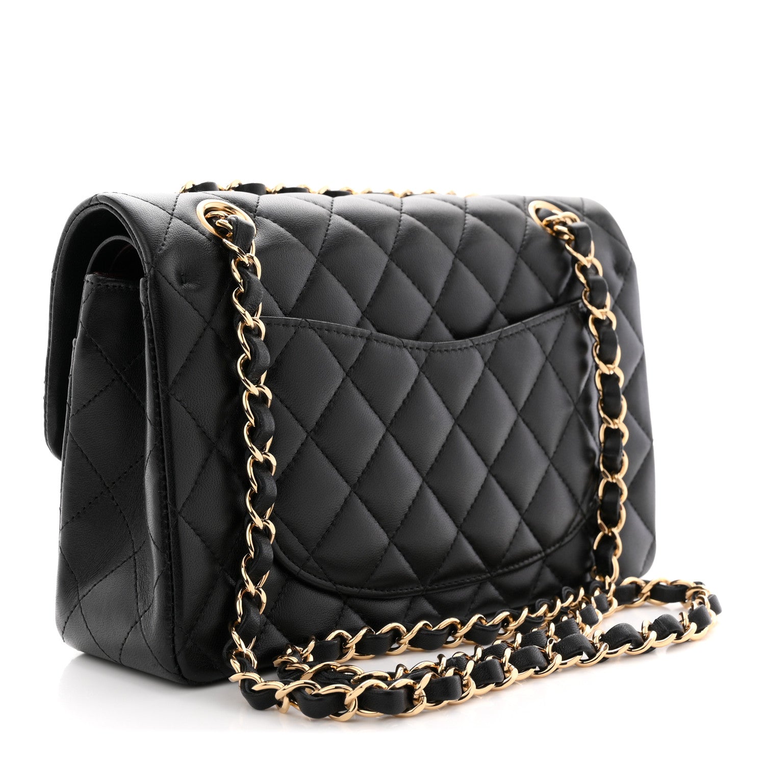 Chanel Lambskin Quilted Small Double Flap Black 3 of 13