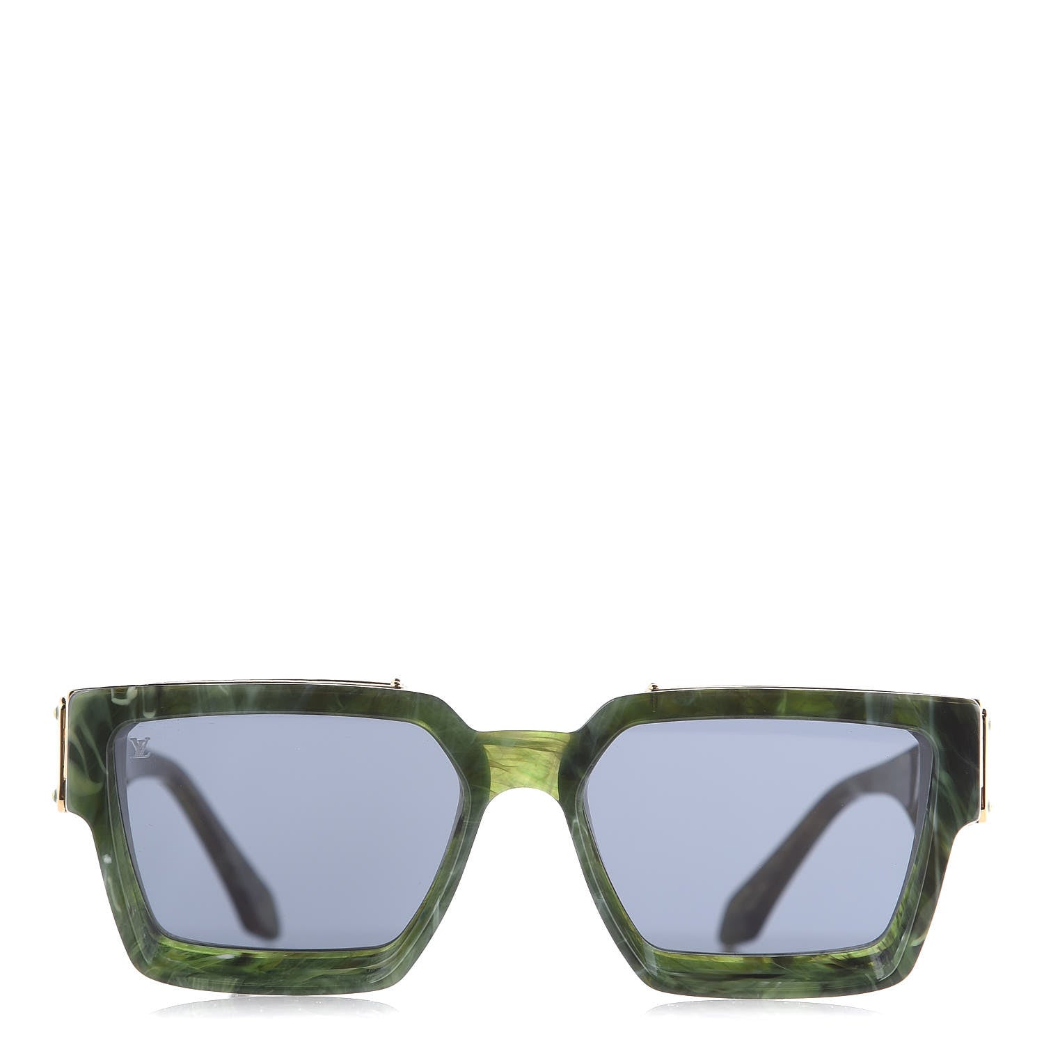 Louis Vuitton Acetate 1.1 Millionaires Z1167W Sunglasses Green Marble 3 of 8