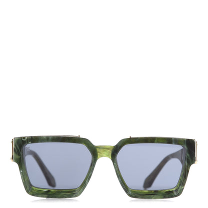 Louis Vuitton Acetate 1.1 Millionaires Z1167W Sunglasses Green Marble 3 of 8