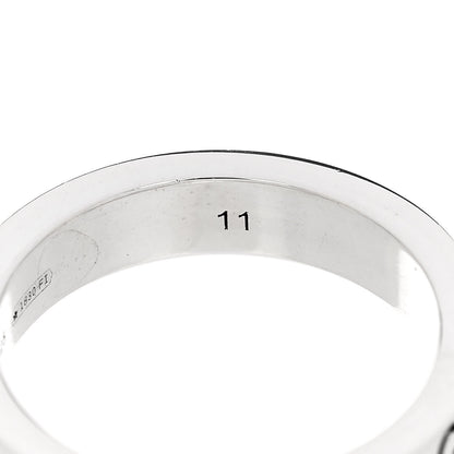 Gucci Sterling Silver 4mm GucciGhost Hamlet Skull Narrow Ring 50 5.5 6 of 6