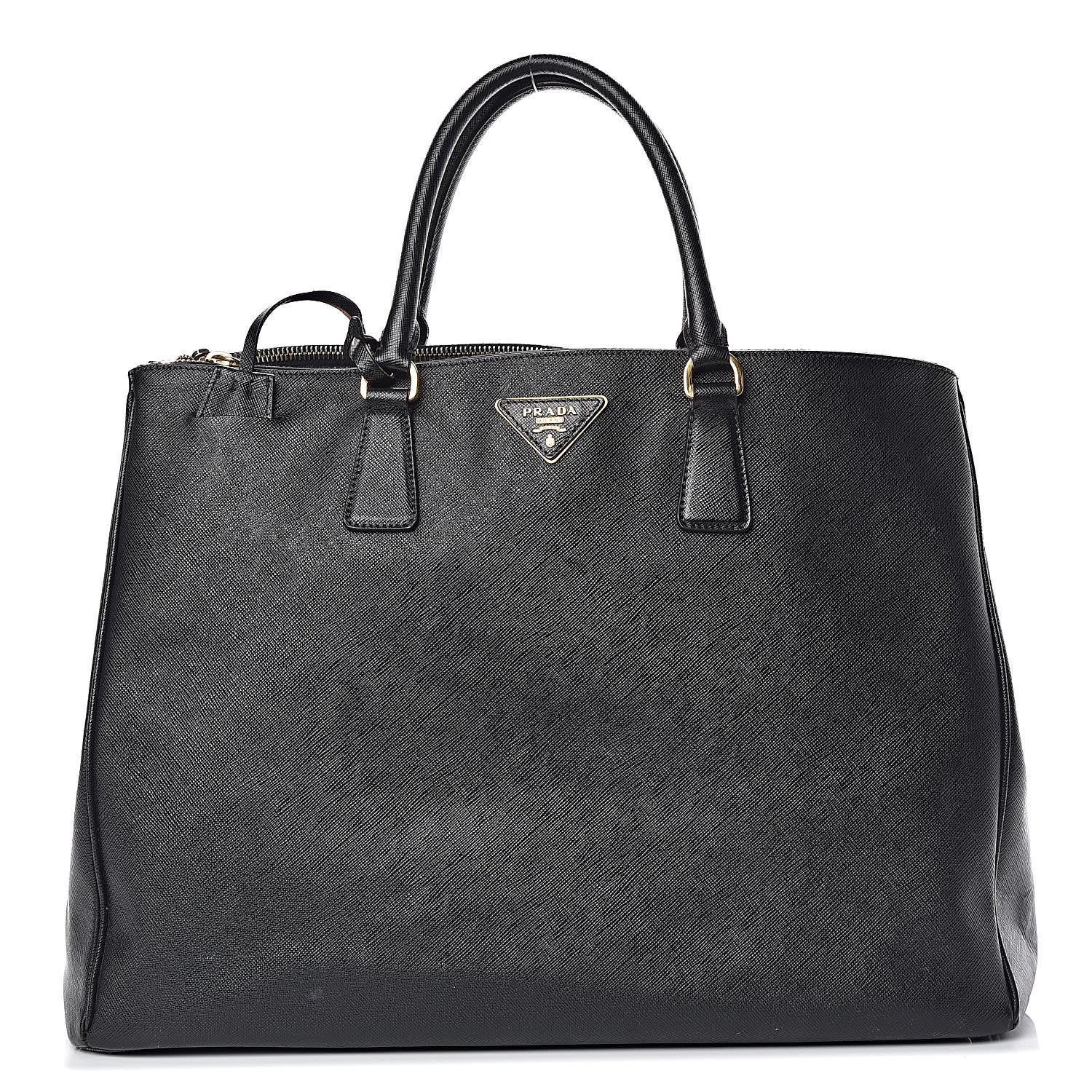 Prada Saffiano Lux Extra Large Galleria Double Zip Tote Black 1 of 26